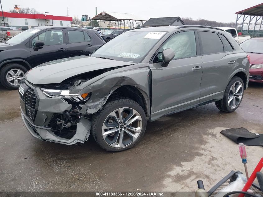 2021 Audi Q3 Premium Plus 45 Tfsi S Line Quattro Tiptronic VIN: WA1EECF38M1016354 Lot: 41183356