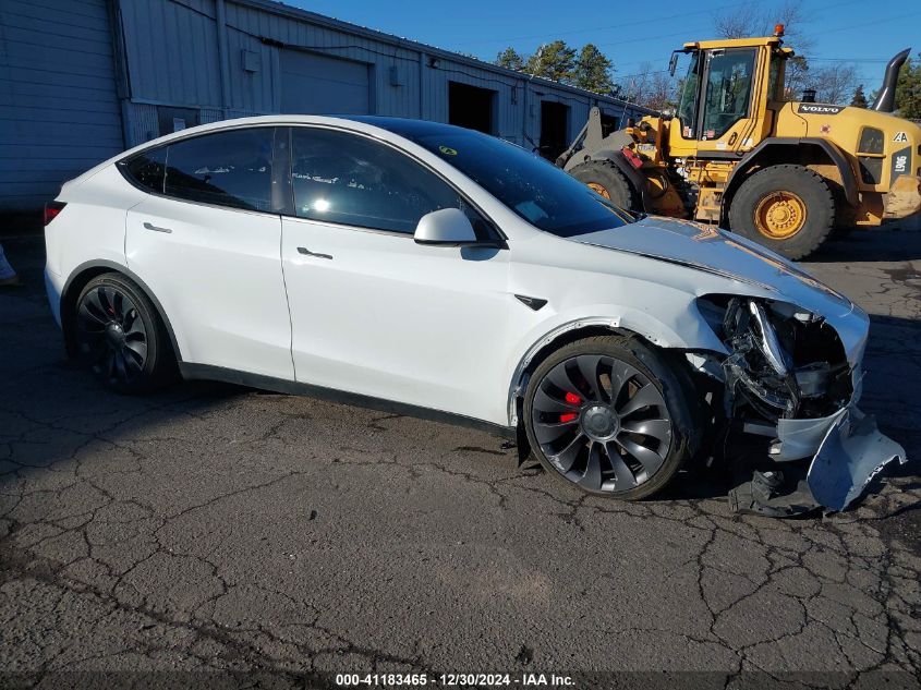 2022 Tesla Model Y Performance Dual Motor All-Wheel Drive VIN: 7SAYGDEF1NF399015 Lot: 41183465