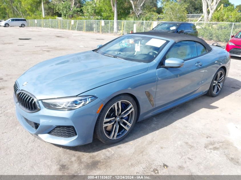 2022 BMW M850I xDrive VIN: WBAFY4C04NCJ99093 Lot: 41183637