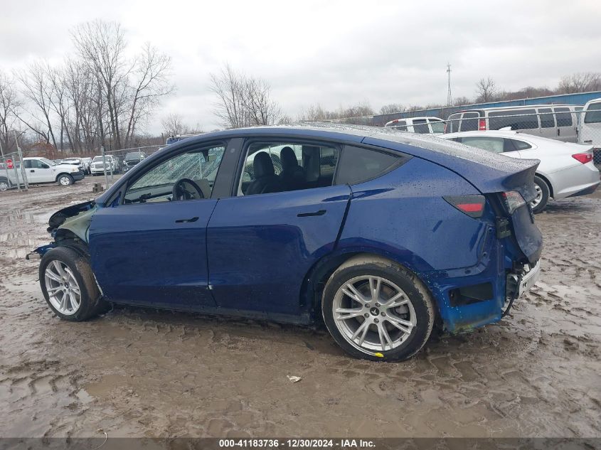 2021 Tesla Model Y Long Range Dual Motor All-Wheel Drive VIN: 5YJYGDEE7MF145652 Lot: 41183736