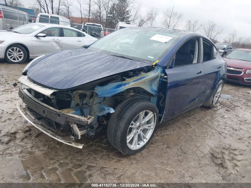 2021 Tesla Model Y Long Range Dual Motor All-Wheel Drive VIN: 5YJYGDEE7MF145652 Lot: 41183736