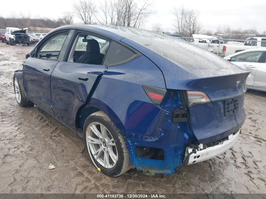 2021 Tesla Model Y Long Range Dual Motor All-Wheel Drive VIN: 5YJYGDEE7MF145652 Lot: 41183736