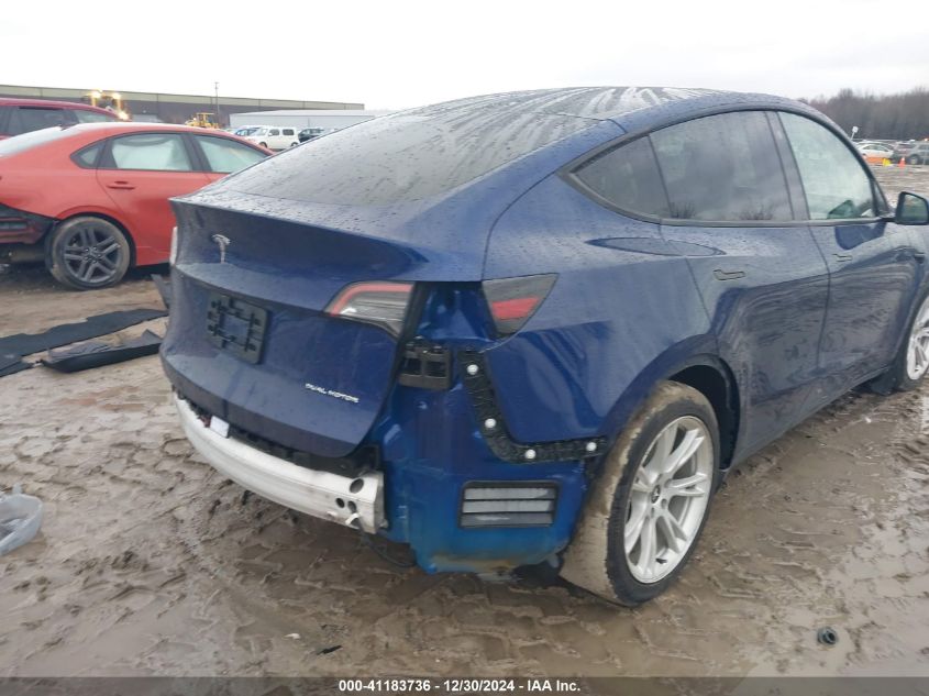 2021 Tesla Model Y Long Range Dual Motor All-Wheel Drive VIN: 5YJYGDEE7MF145652 Lot: 41183736