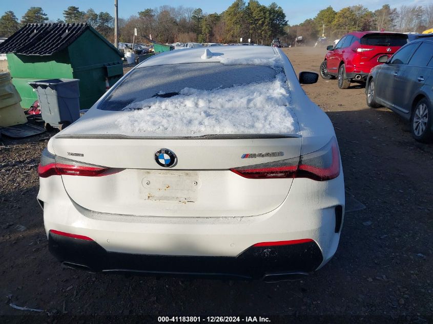 2021 BMW M440I xDrive VIN: WBA13AR00MCF59007 Lot: 41183801