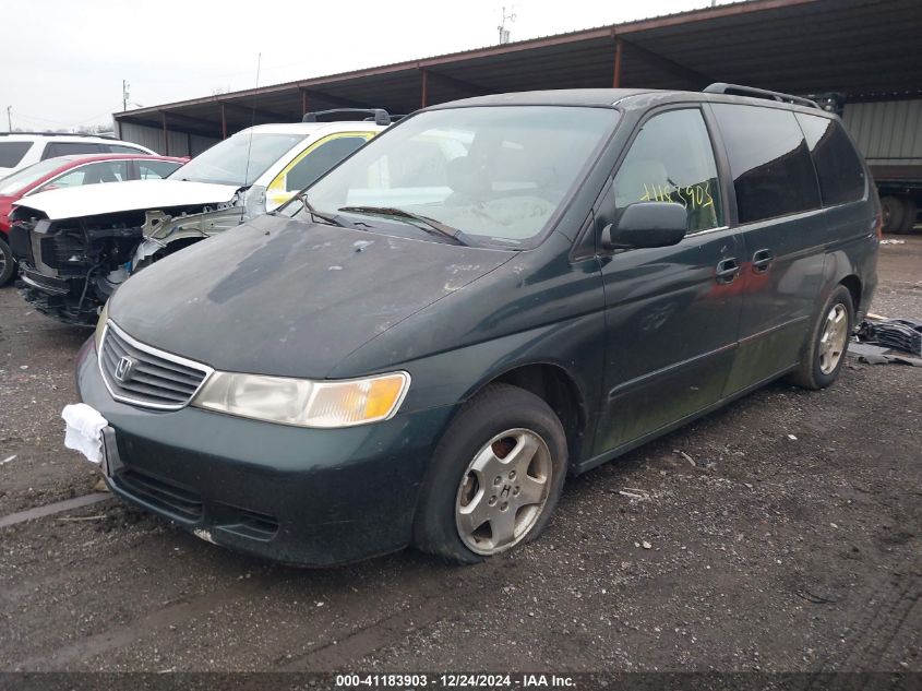 2001 Honda Odyssey Ex VIN: 2HKRL186X1H595344 Lot: 41183903