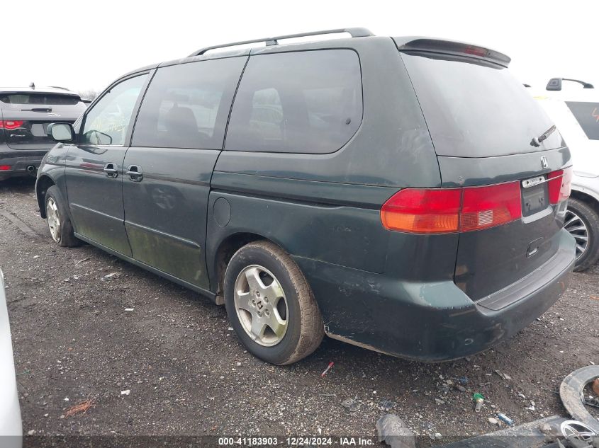 2001 Honda Odyssey Ex VIN: 2HKRL186X1H595344 Lot: 41183903