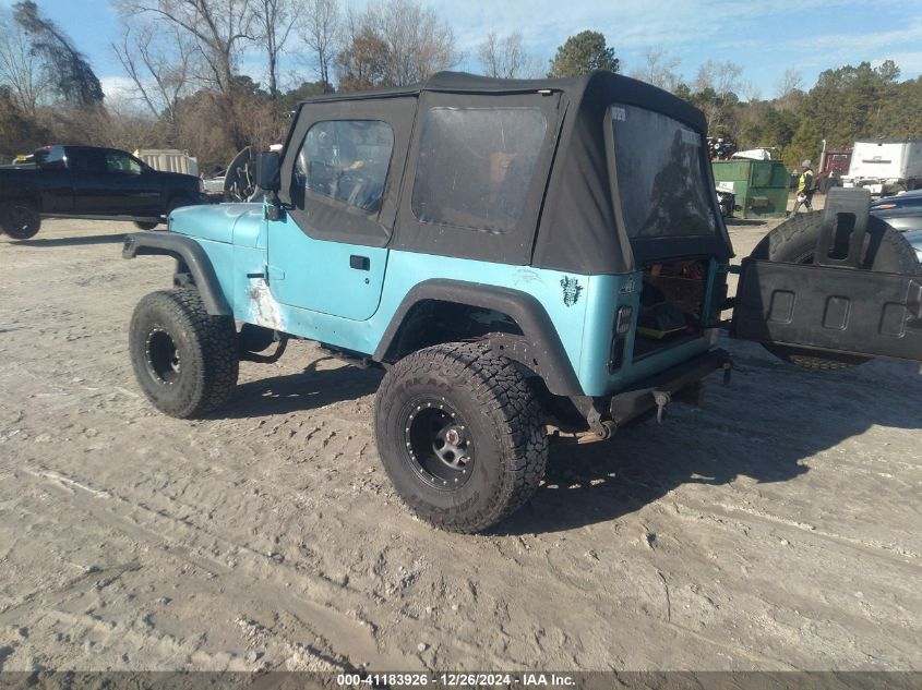 1995 Jeep Wrangler / Yj Se VIN: 1J4FY29SXSP216056 Lot: 41183926