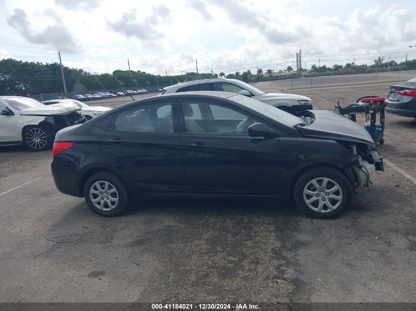 2012 Hyundai Accent Gls VIN: KMHCT4AE8CU039143 Lot: 41184021