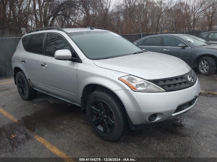 2006 Nissan Murano S VIN: JN8AZ08T16W414780 Lot: 41184278