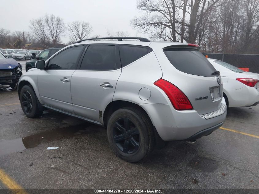 2006 Nissan Murano S VIN: JN8AZ08T16W414780 Lot: 41184278