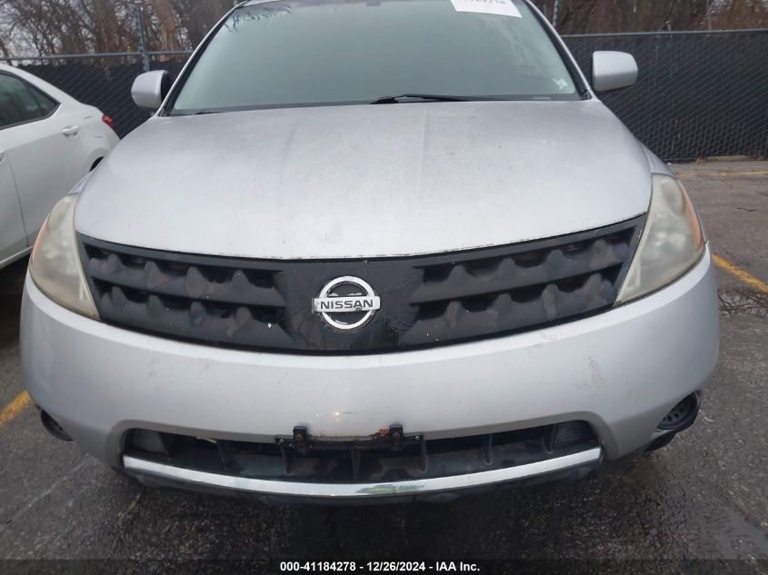 2006 Nissan Murano S VIN: JN8AZ08T16W414780 Lot: 41184278