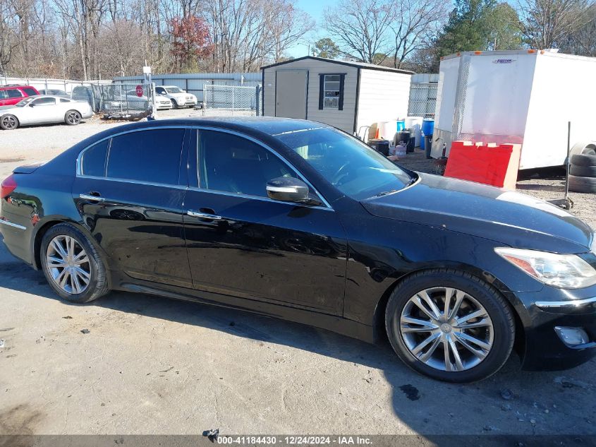 2013 Hyundai Genesis 3.8 VIN: KMHGC4DD0DU233171 Lot: 41184430