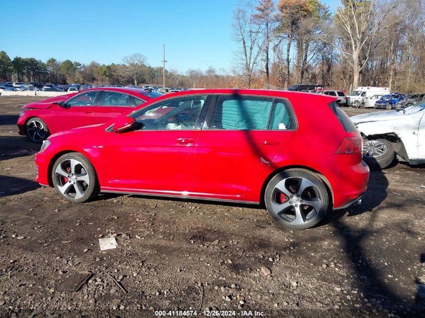 2017 Volkswagen Golf Gti Autobahn 4-Door/S 4-Door/Se 4-Door/Sport 4-Door VIN: 3VW5T7AU5HM040328 Lot: 41184574