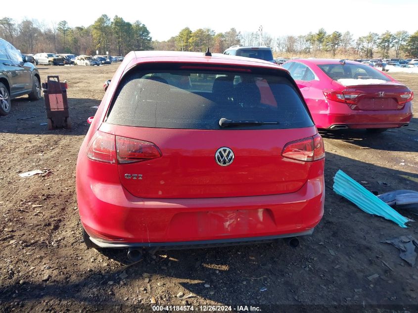 2017 Volkswagen Golf Gti Autobahn 4-Door/S 4-Door/Se 4-Door/Sport 4-Door VIN: 3VW5T7AU5HM040328 Lot: 41184574