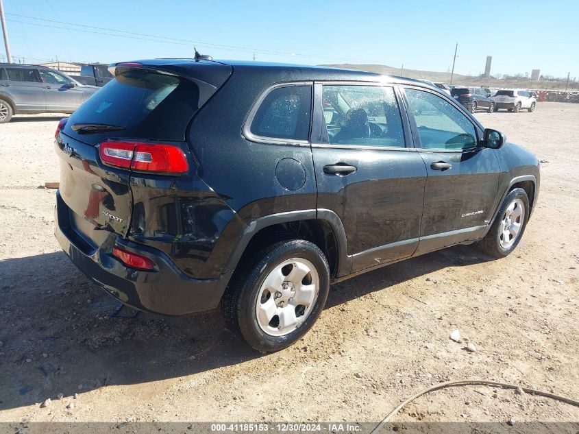 2015 Jeep Cherokee Sport VIN: 1C4PJLAB4FW539126 Lot: 41185153