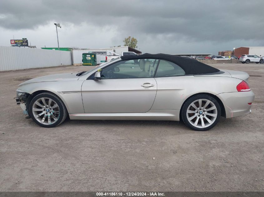 2010 BMW 650I VIN: WBAEB5C58AC225588 Lot: 41186110