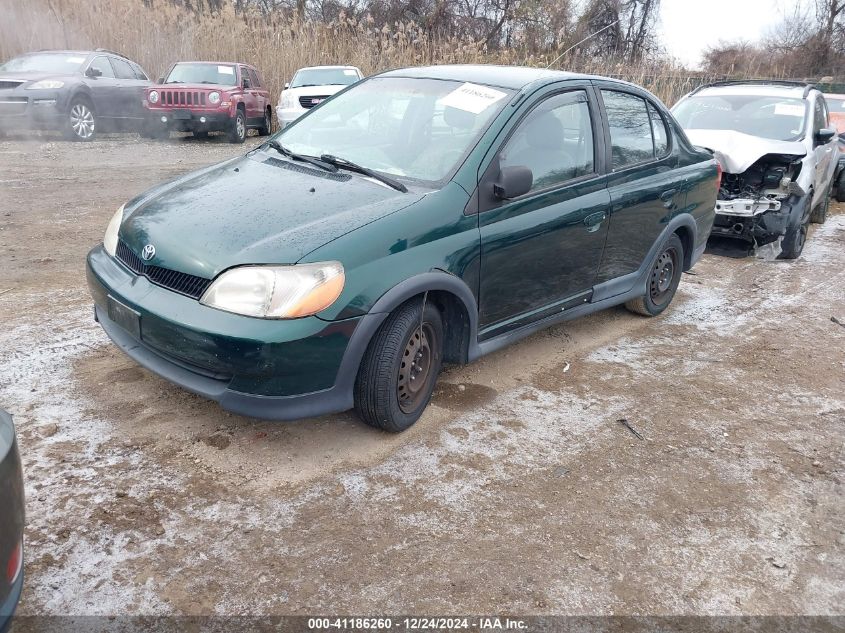 2000 Toyota Echo VIN: JTDBT1233Y0058841 Lot: 41186260