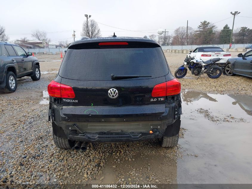 2014 Volkswagen Tiguan Sel VIN: WVGAV3AX3EW563837 Lot: 41186432