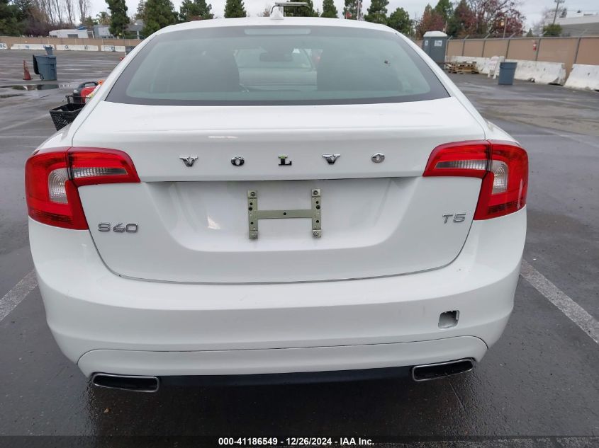 2014 Volvo S60 T5 VIN: YV1612FS6E1292499 Lot: 41186549