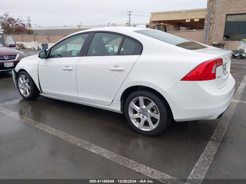 2014 Volvo S60 T5 VIN: YV1612FS6E1292499 Lot: 41186549