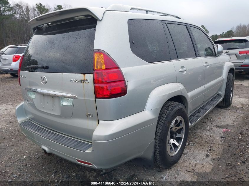 2003 Lexus Gx 470 VIN: JTJBT20X930015526 Lot: 41186640