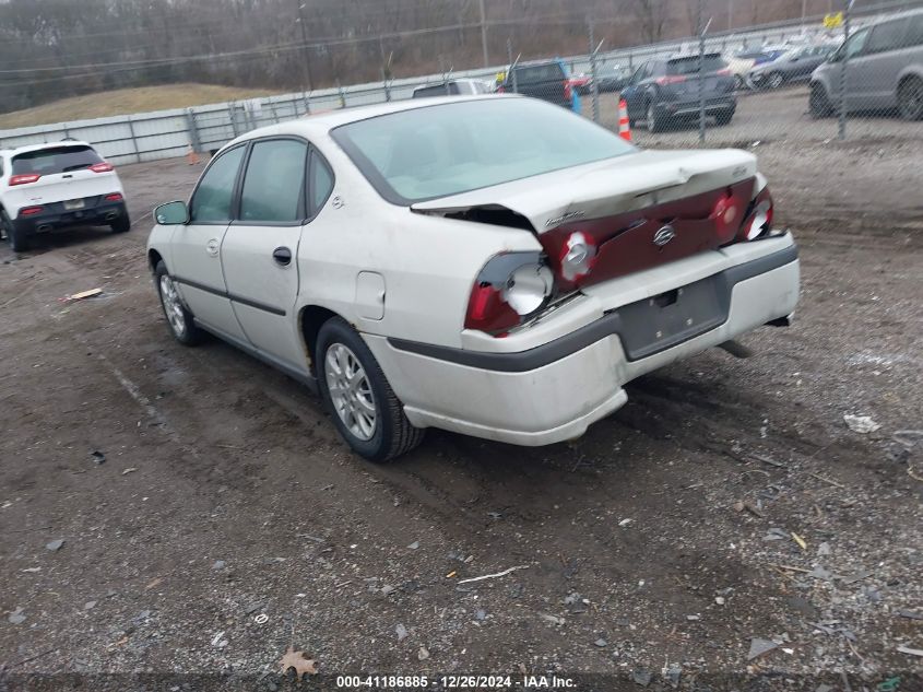 2003 Chevrolet Impala VIN: 2G1WF52E439151117 Lot: 41186885