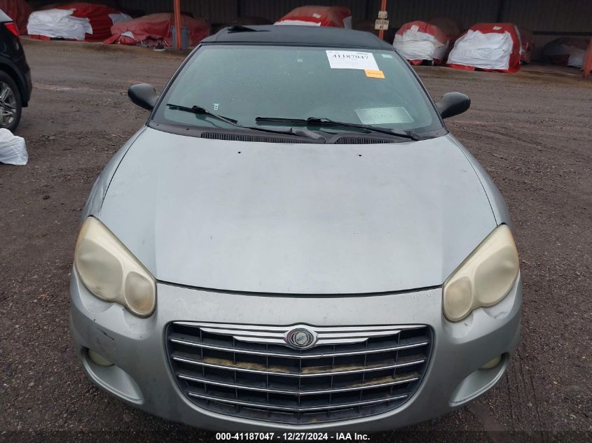 2006 Chrysler Sebring Touring VIN: 1C3EL55R86N107802 Lot: 41187047