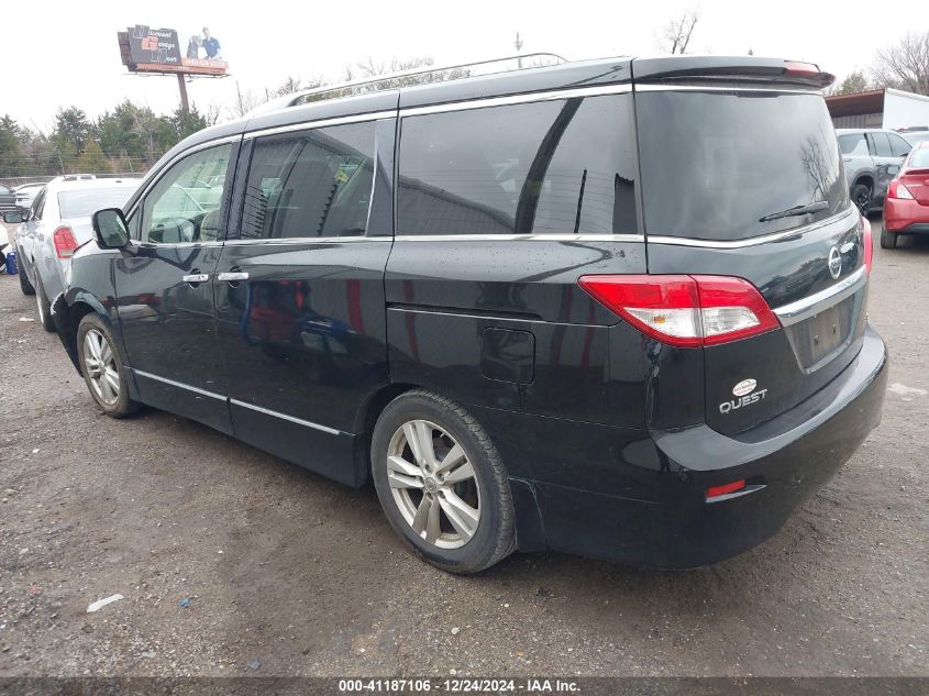 2012 Nissan Quest Sl VIN: JN8AE2KPXC9049920 Lot: 41187106