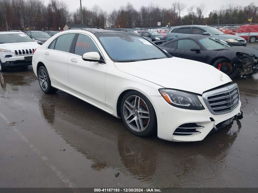 2019 Mercedes-Benz S 450 4Matic VIN: WDDUG6EB5KA466259 Lot: 41187193