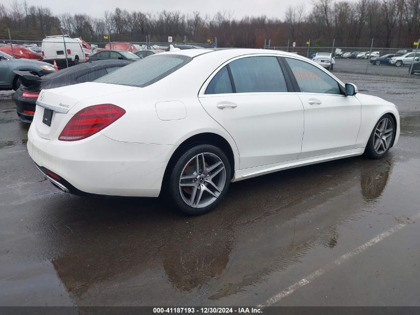 2019 Mercedes-Benz S 450 4Matic VIN: WDDUG6EB5KA466259 Lot: 41187193