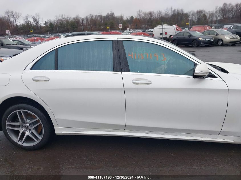 2019 Mercedes-Benz S 450 4Matic VIN: WDDUG6EB5KA466259 Lot: 41187193