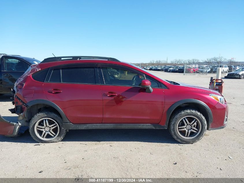 2016 Subaru Crosstrek 2.0I Premium VIN: JF2GPABCXG9218297 Lot: 41187199