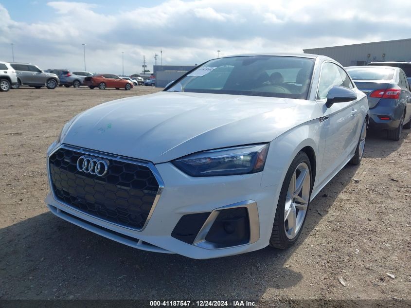 2022 Audi A5 Premium 45 Tfsi S Line Quattro S Tronic VIN: WAUSAAF53NA022409 Lot: 41187547