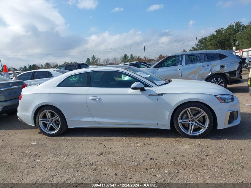 2022 Audi A5 Premium 45 Tfsi S Line Quattro S Tronic VIN: WAUSAAF53NA022409 Lot: 41187547