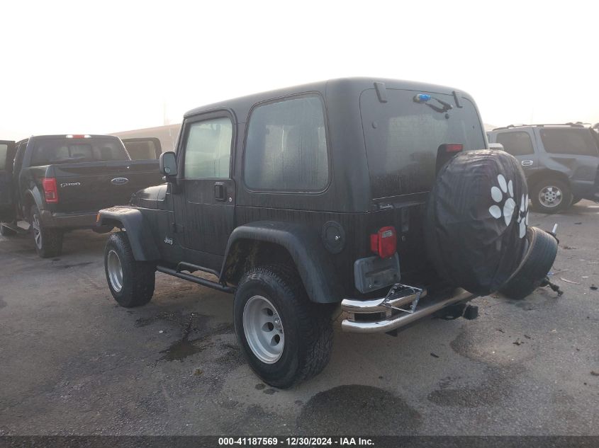 2003 Jeep Wrangler / Tj Se VIN: 1J4FA29193P313181 Lot: 41187569