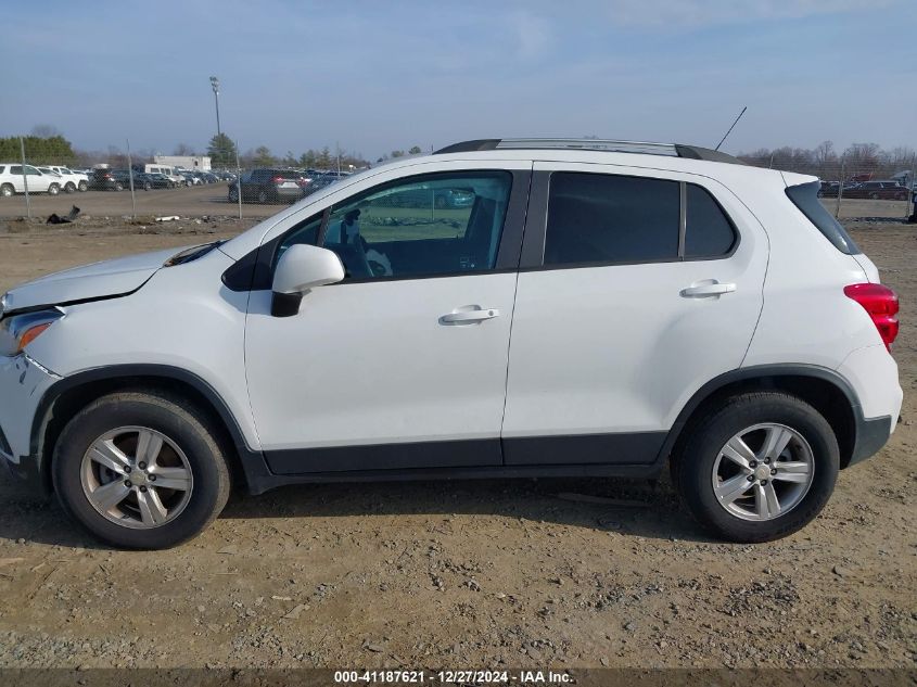 2021 Chevrolet Trax Awd Lt VIN: KL7CJPSM8MB374852 Lot: 41187621