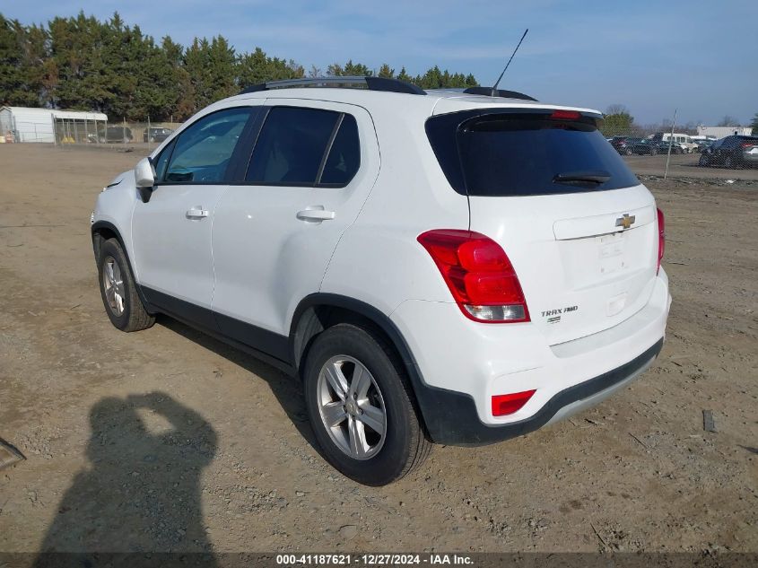 2021 Chevrolet Trax Awd Lt VIN: KL7CJPSM8MB374852 Lot: 41187621