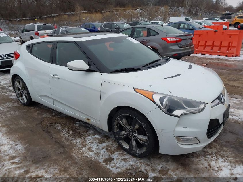 2012 Hyundai Veloster Red Int VIN: KMHTC6AD0CU032030 Lot: 41187646