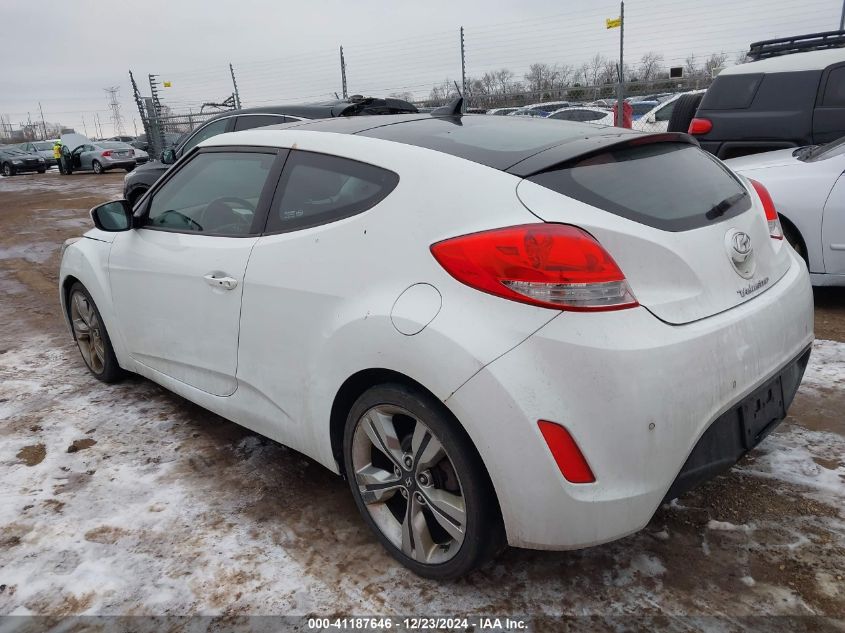 2012 Hyundai Veloster Red Int VIN: KMHTC6AD0CU032030 Lot: 41187646