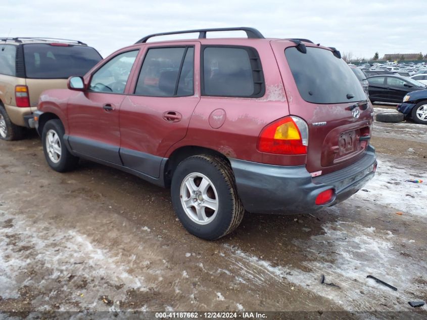 2003 Hyundai Santa Fe Gls/Lx VIN: KM8SC13D43U520912 Lot: 41187662