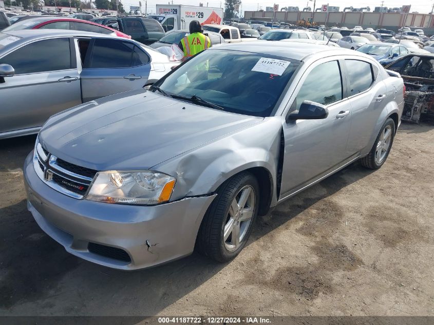 2013 Dodge Avenger Se VIN: 1C3CDZABXDN645208 Lot: 41187722