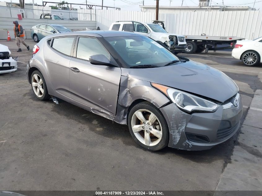 2013 Hyundai Veloster Base W/Black VIN: KMHTC6AD6DU179034 Lot: 41187909