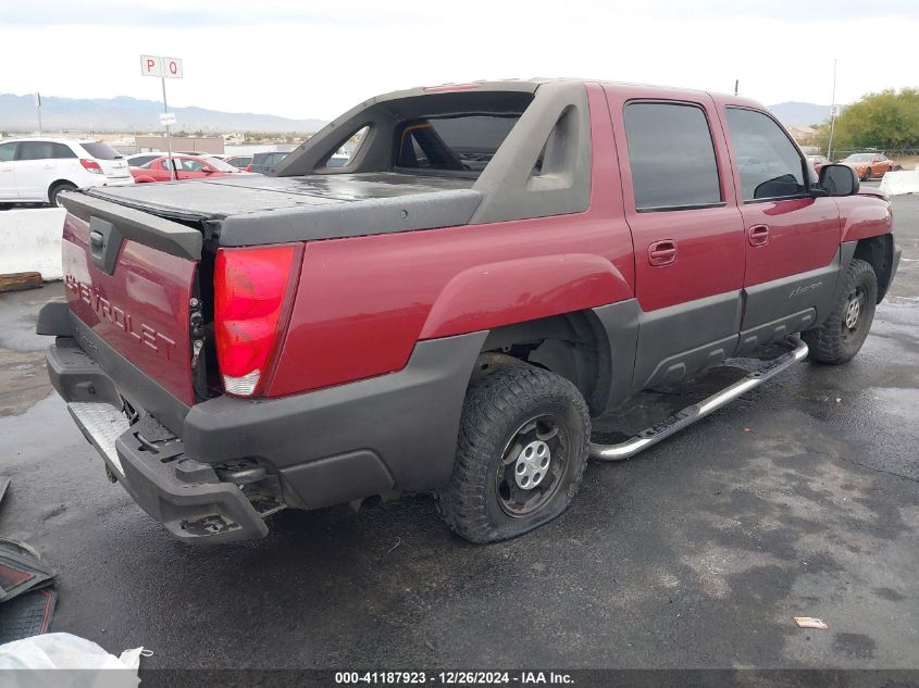 2004 Chevrolet Avalanche 1500 VIN: 3GNEC12T64G289291 Lot: 41187923