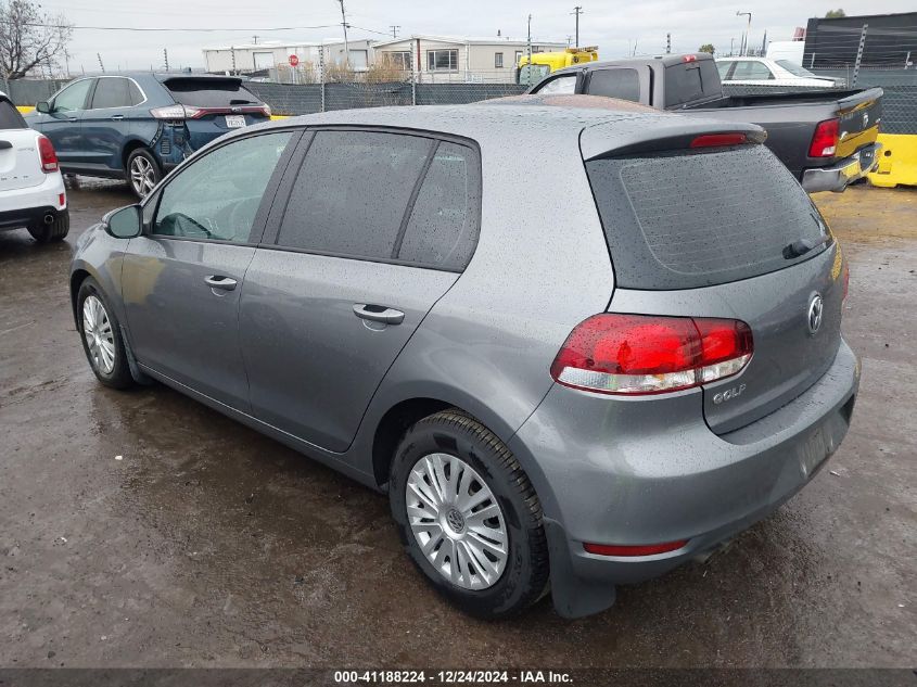 2013 Volkswagen Golf 2.5L 4-Door VIN: WVWDB7AJ1DW121117 Lot: 41188224