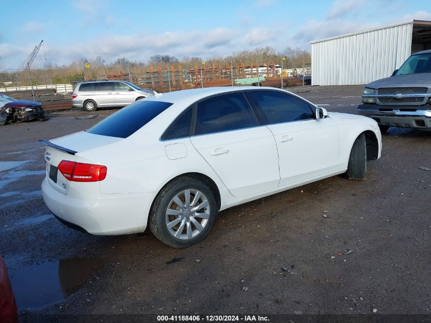 2012 Audi A4 Premium VIN: WAUBFAFL0CN021210 Lot: 41188406