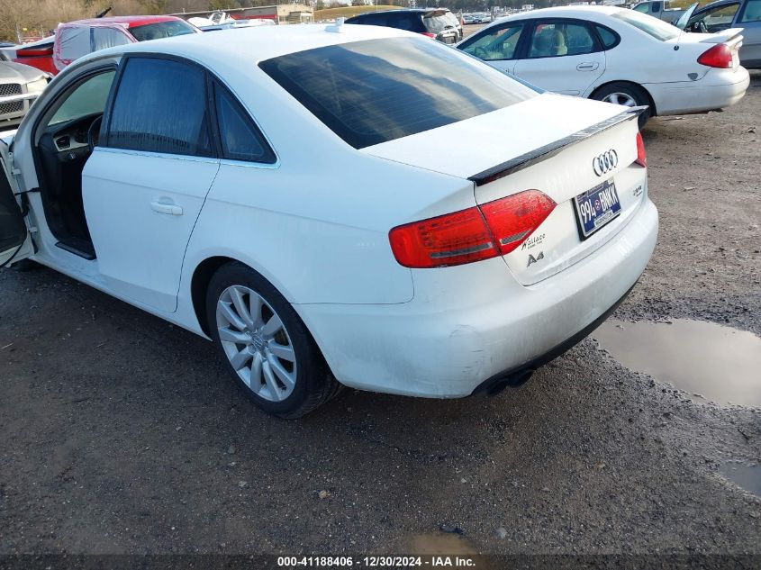 2012 Audi A4 Premium VIN: WAUBFAFL0CN021210 Lot: 41188406