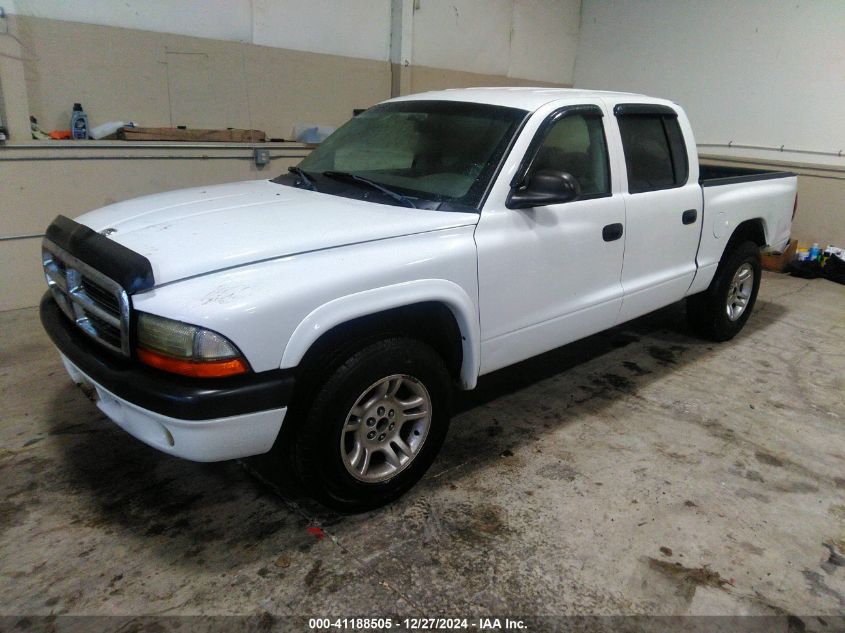 2004 Dodge Dakota Quad Sport VIN: 1D7HL38N745657258 Lot: 41188505