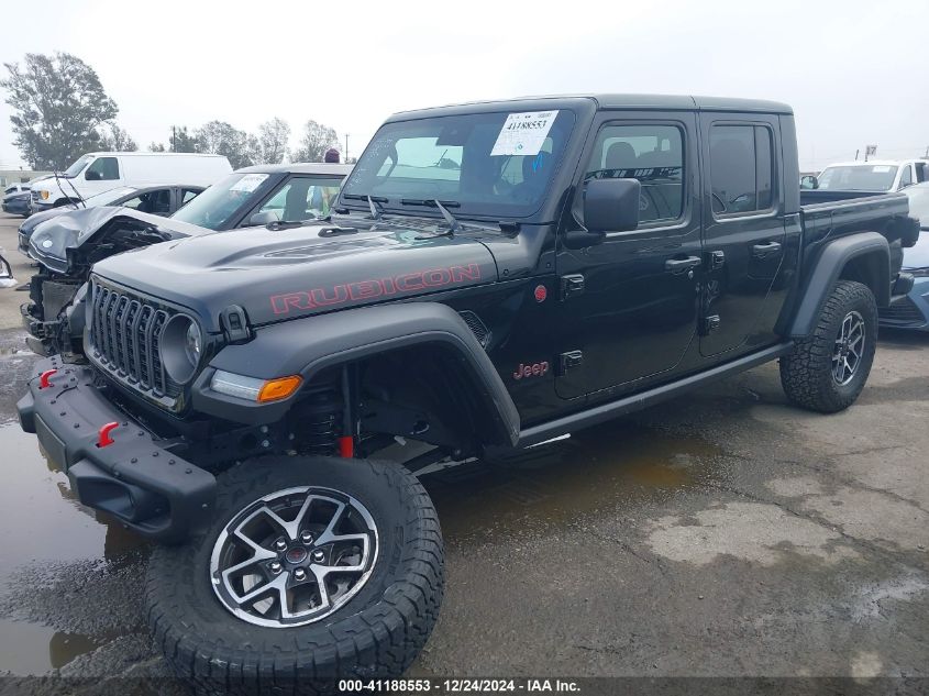 2024 Jeep Gladiator Rubicon/Rubicon X VIN: 1C6JJTBG1RL132801 Lot: 41188553