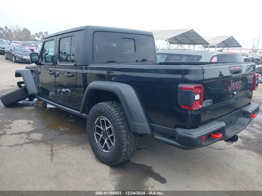 2024 Jeep Gladiator Rubicon/Rubicon X VIN: 1C6JJTBG1RL132801 Lot: 41188553