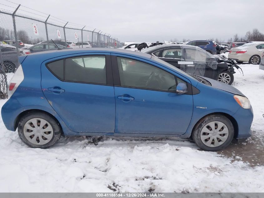 2013 Toyota Prius C Two VIN: JTDKDTB36D1538093 Lot: 41188594